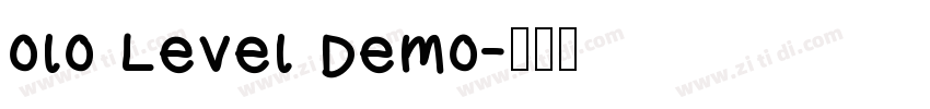 olo Level Demo字体转换